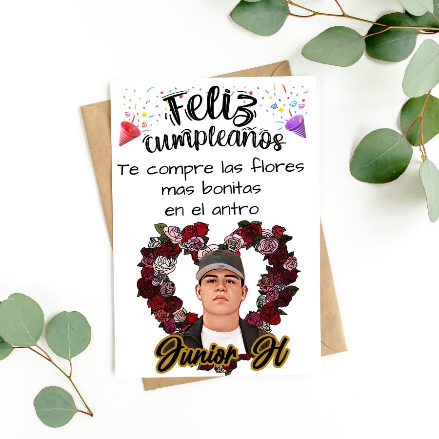 Junior H Printable Birthday Card / Junior H Png Card Design / Sad Boyz