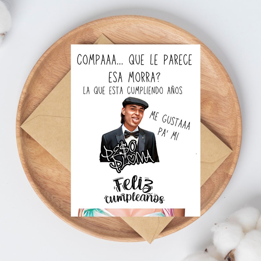 Peso Pluma Printable Birthday Card / Peso Pluma Png Card Etsy Peso Pluma Printable Birthday Card / Peso Pluma Png Card Etsy