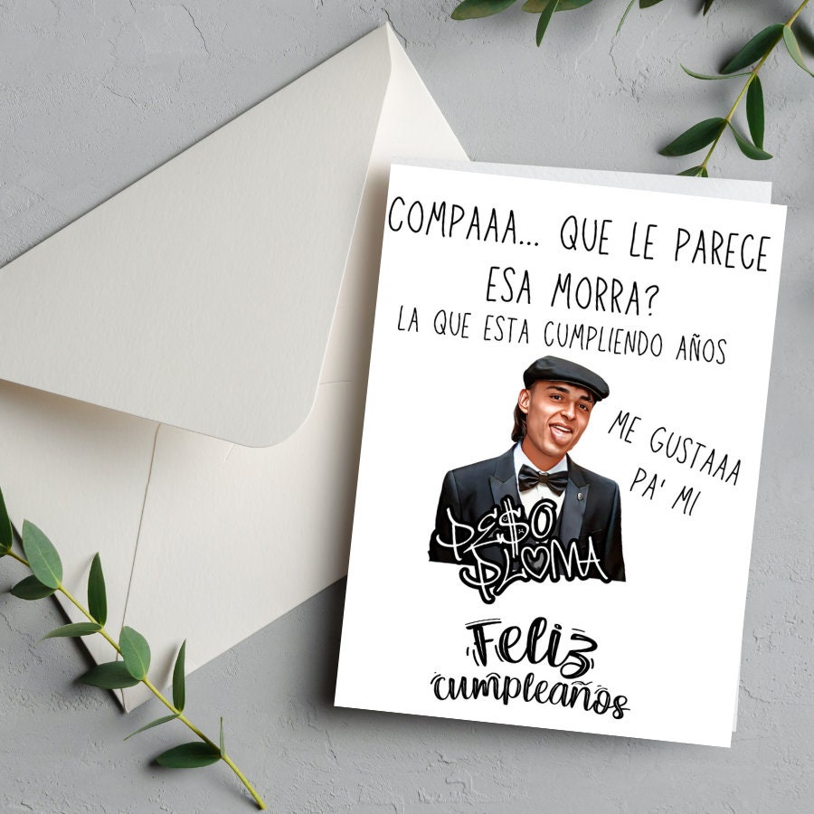 Peso Pluma Printable Birthday Card / Peso Pluma Png Card Etsy Peso Pluma Printable Birthday Card / Peso Pluma Png Card Etsy