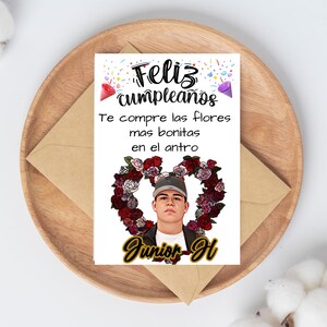 Junior H Printable Birthday Card / Junior H Png Card Design / Sad Boyz