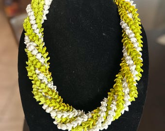 Six-strand pikake and Pakalana lei