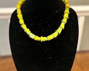 Rose lei- lei length - yellow, pink  or red