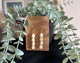 Pikake drop earrings