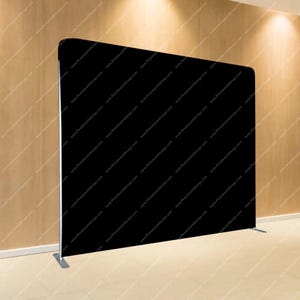 Photobooth Blackout Backdrop for Tension Fabric Pillow Backdrop 8x8ft / Black
