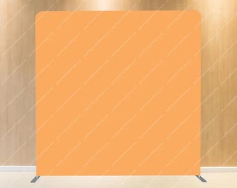 Grapefruit Orange - Pillow Cover Backdrop Pillow Backdrop 8x8 Photobooth Tension Fabric