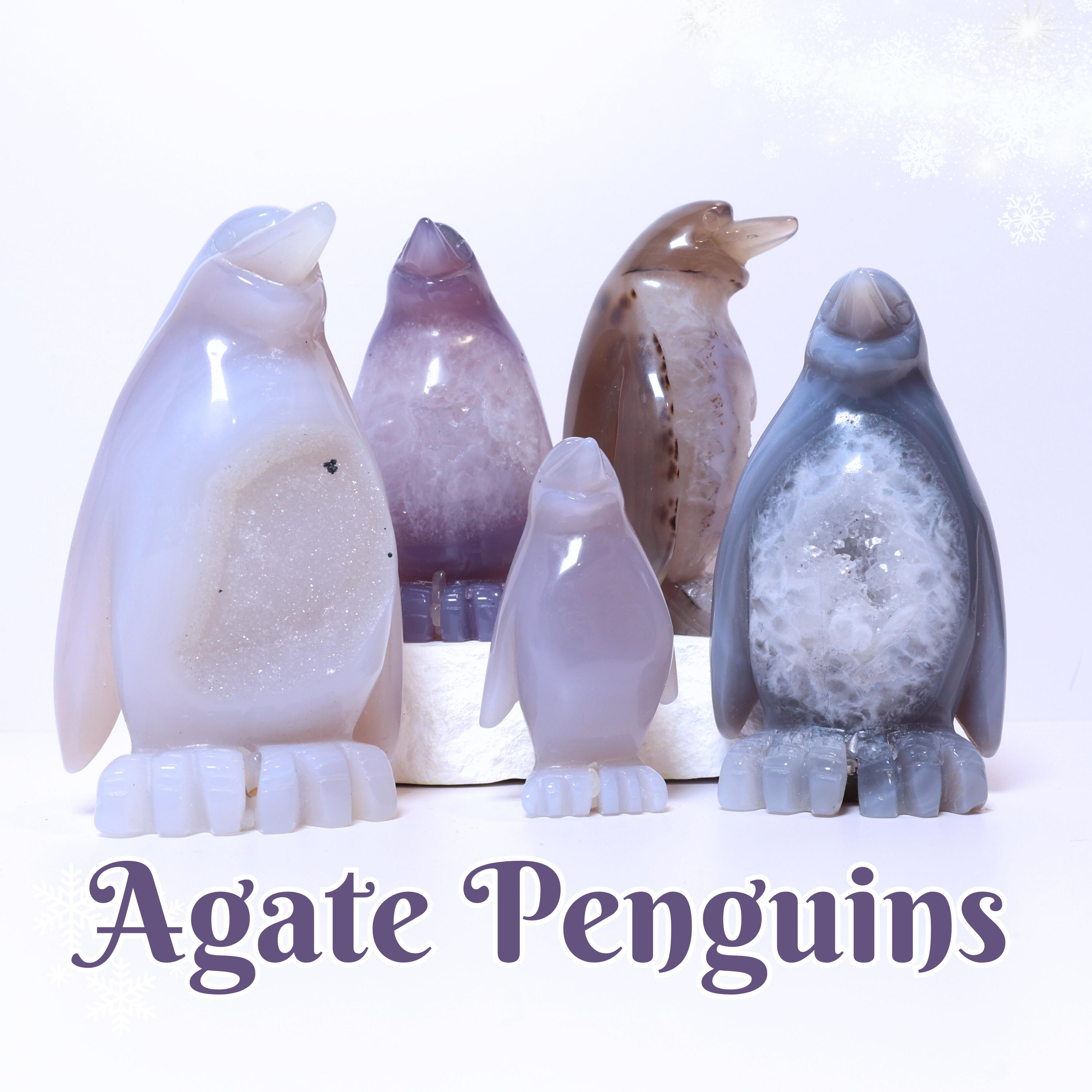 Rose Quartz Penguin - Etsy