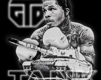 Gervonta Davis PNG T-shirt Design, Tank Davis PNG for Sublimation