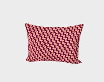 Groovy Modern Abstract Lesbian Pride Flag Pillow Sham, Standard or King Size, Cotton Sateen or Silk Twill