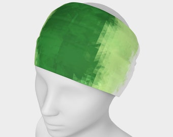 Trippy Geometric Abstract Aromantic Pride Flag Polyester Headband