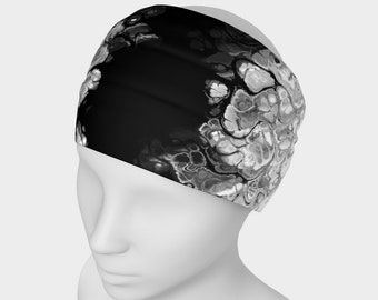 Psychedelic Swirly Marbled Abstract Ace Pride Flag Polyester Headband