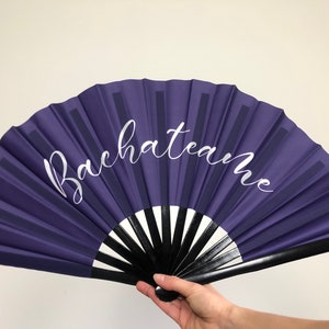 Bachateame Fan | Dance Fan | Large Hand Fan