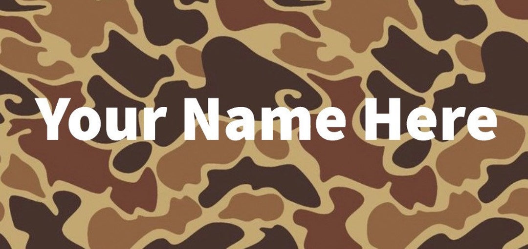 Old School Camo Plate, Waterfowl Car Tags,camo License Plates, Duck ...