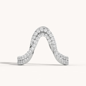 18K Rose Gold Lab Grown Diamond Vanki Ring | CVD Diamond Traditional Indian Ring | Unique Designer South Indian Bridal Jewelry