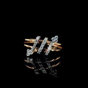 Rose Gold Lab Grown Diamond Ring | Arrow Design Promise Ring | Unique 14k Engagement Ring | Dainty Diamond Ring for Women