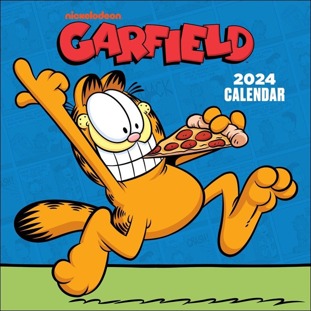 Garfield 2024 Wall Calendar Etsy