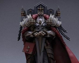 Templar King - By Lord of the Print - Crusade Rising - Miniature- Fantasy - DnD