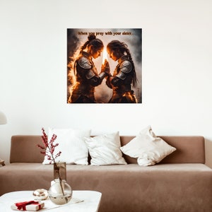Canvas, Poster, Motivational items, Decor, Bible quotes, Office, Home decorations, Inspirational item, Church decoration, Christian art, God