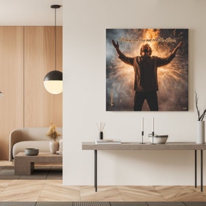 Canvas, Poster, Motivational items, Decor, Bible quotes, Office, Home decorations, Inspirational item, Church decoration, Christian art, God