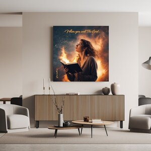 Canvas, Poster, Motivational items, Decor, Bible quotes, Office, Home decorations, Inspirational item, Church decoration, Christian art, God