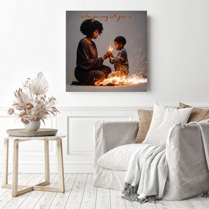 Canvas, Poster, Motivational items, Decor, Bible quotes, Office, Home decorations, Inspirational item, Church decoration, Christian art, God