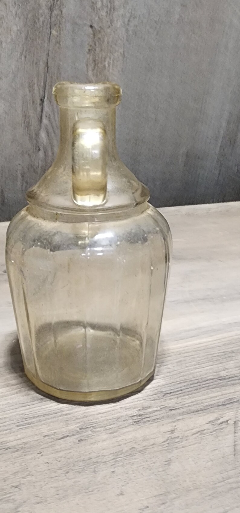 Antique Glass Syrup Bottle Etsy