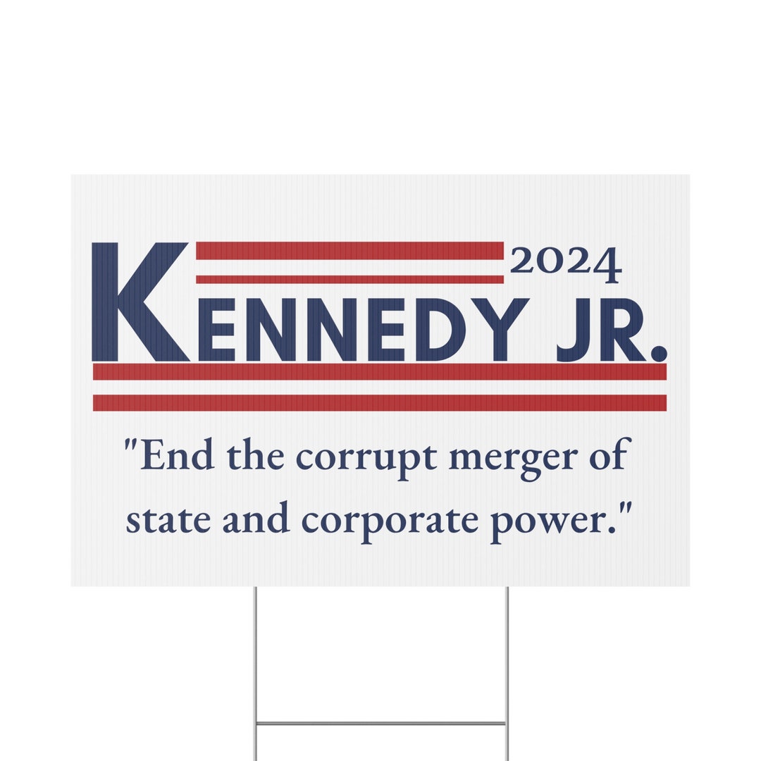 Kennedy 2024 Yard Sign RFK Jr. Lawn Sign Robert F. Kennedy Etsy