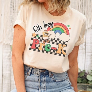 Oh Hey Pre-K Retro Teacher Shirt, Pre-K Shirt for Teacher, Gift for Teacher, Teacher Team Squad Shirt