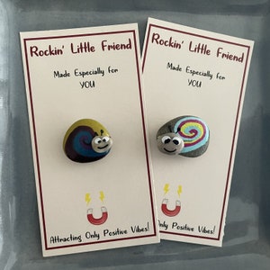 Snail Magnet, Colorful Snail Magnet, Snail Painted Rock, Refrigerator and Car Magnet, Hand Painted Rocks, Fridge Magnet, Class board Magnet