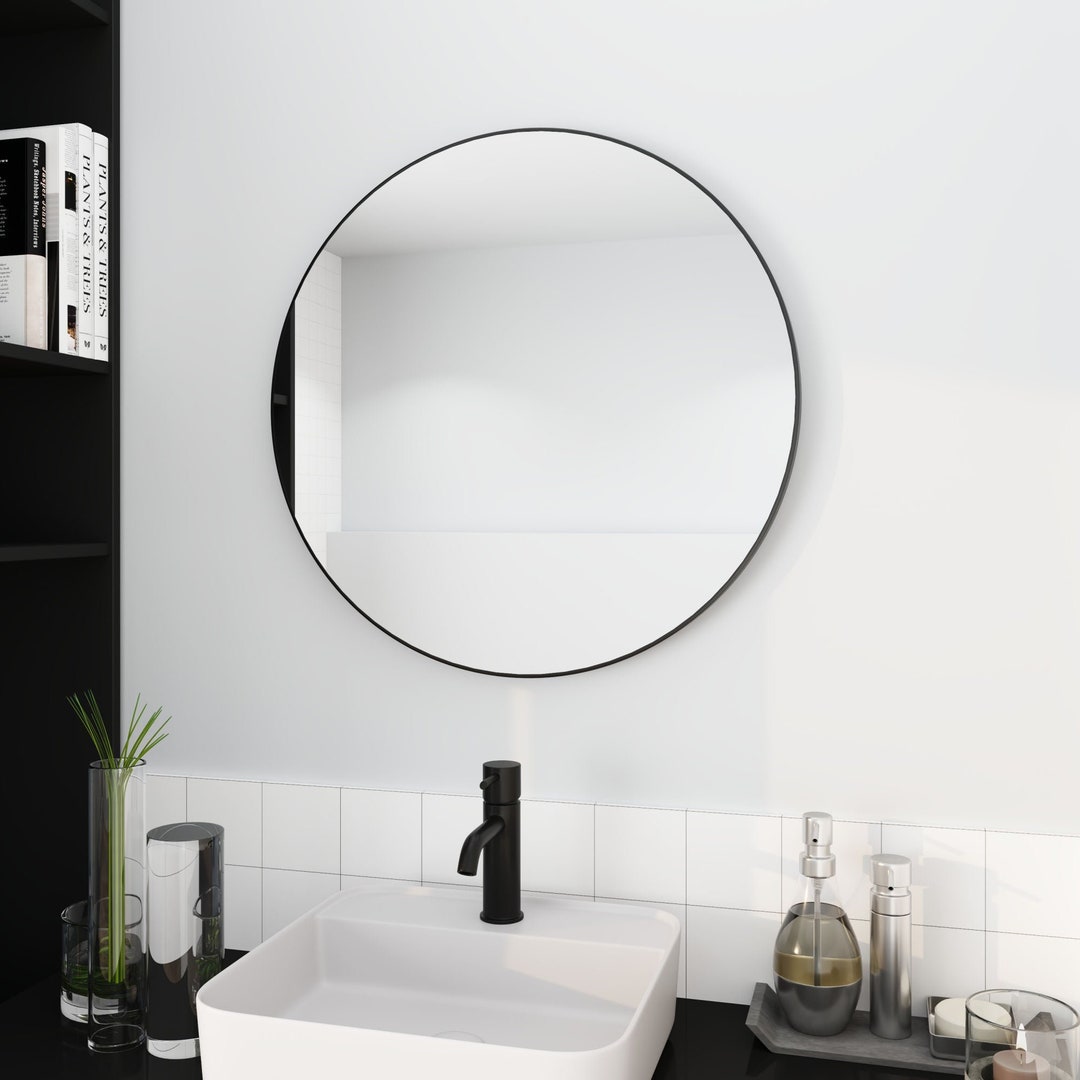 Bathroom Mirror 32 X 32 Aluminum Frame Etsy
