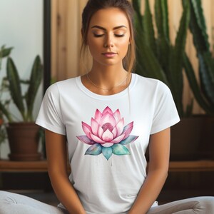 Lotus Flower Shirt, Breathe Shirt, Mystical Shirt, Hippie Shirt, Meditation T-shirt, Inspirational Gift for Women, Gift for Yoga Lovers