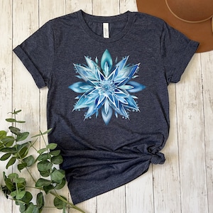 Snowflake Shirt, Christmas T-Shirt, Christmas Shirt, Holiday Party Funny Shirt, Women Christmas Shirt, Snowflake Winter Christmas Shirt
