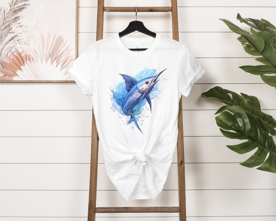 Swordfish Shirt Marlin Tee Deep Sea Top Fishing Gift Etsy Canada