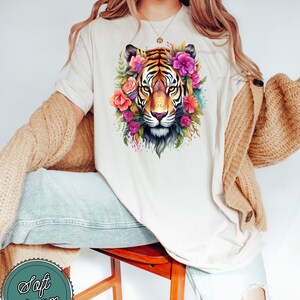 Snatched tiger tee - koraal main image 0