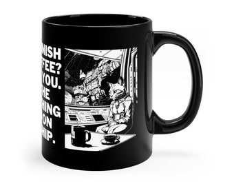 Space Cat Mug -  Nostromo Inspired 11oz Mug for Coffee Lovers - Felidae, Aliens