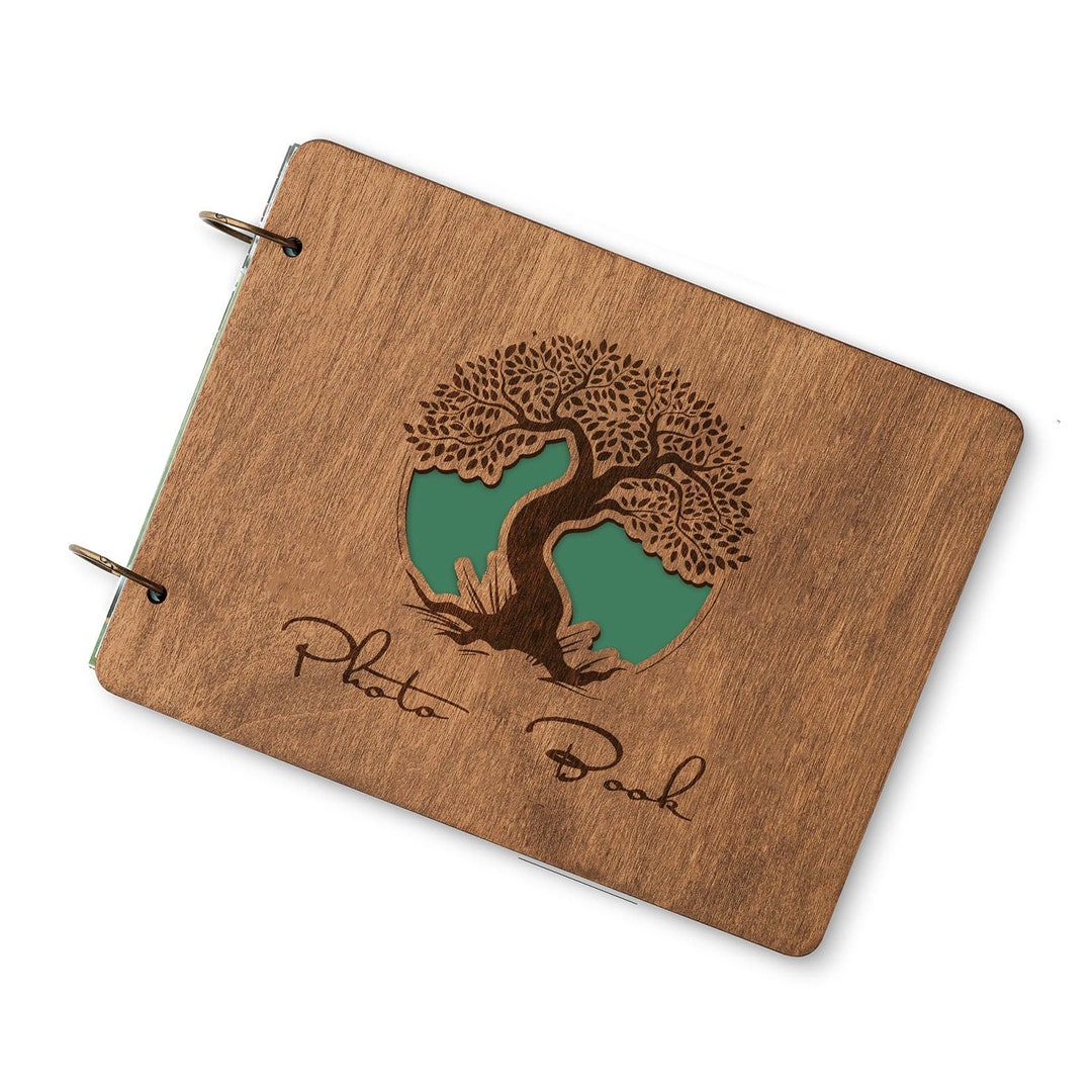 Family Tree Photo Album Personalied Photo Albumcustom Tree Etsy