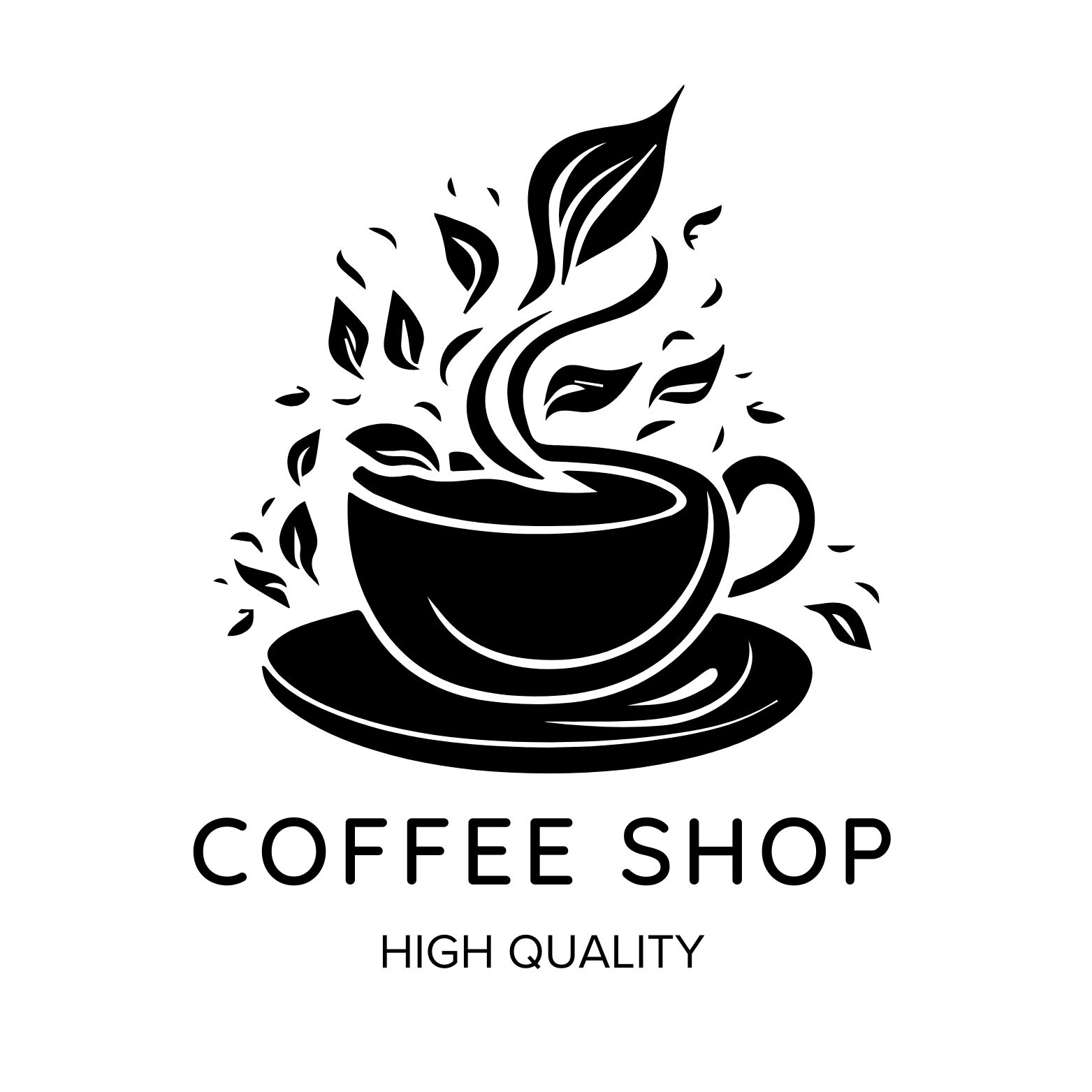 Coffee Shop Template Cafe Template Cafe Logo Editable, Elegant Logo