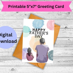 Foldable Fathers Day Cards Printable | Gift Dad| Printable Fathers Day Card Ideas | Printable Fathers Day Card From Wife | Instant Download