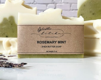 Rosemary Mint - Palm Free Soap - All Natural Soap - Handmade Soap - Vegan Soap