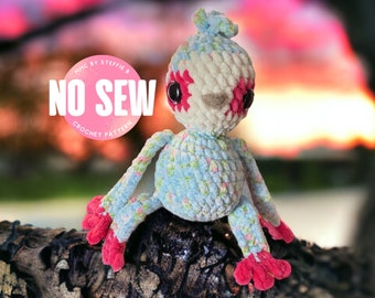 NO SEW Serena the Cheeky Leggy Sloth Crochet Pattern