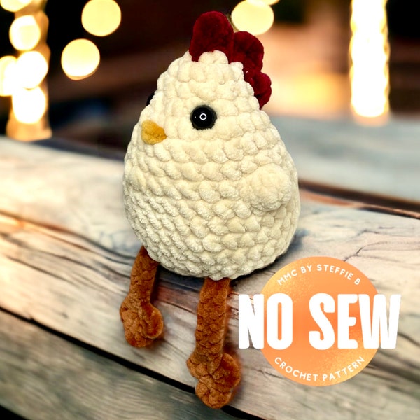 NO SEW Leggy Chicken Crochet Pattern