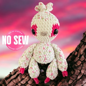 NO SEW Cindy the Sloth Crochet Pattern