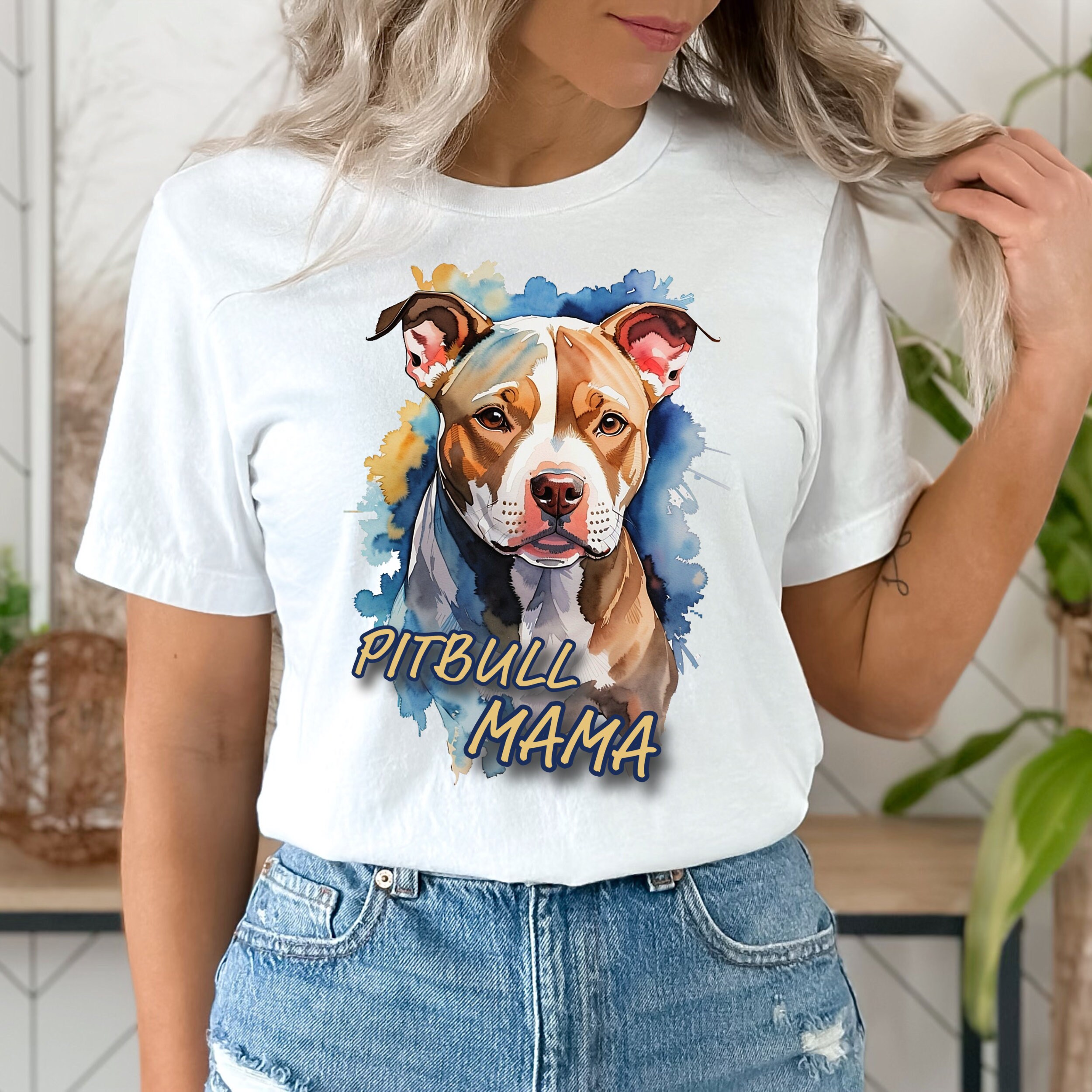 Rescue, Love, Repeat Pit Bull Drawings T-Shirt White / XL