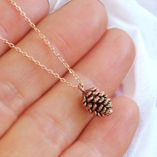 Pinecone Nature Necklace, Pendant, Pine, Fashion, Natural, Gift For Her, Birthday.