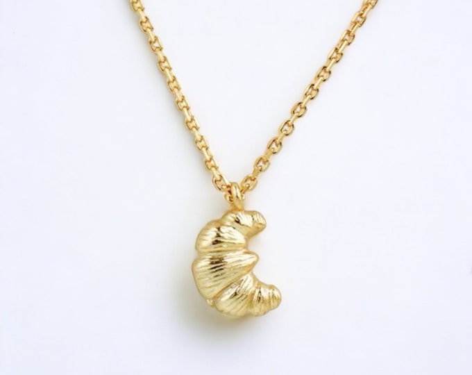 Croissant Necklacegold Oval Pendant Necklace French Vintage Pendant