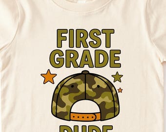 1st Grade Boy Shirt, First Grade Dude Tee, Back To School Outfit, First Day Of First Grade Graphic T Shirt