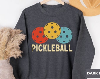 Pickleball Sweatshirt, Pickleball Gifts, Cute Pickleball, Pickleball Dad, Pickleball Queen, Pickleball Kitchen, Pickle Sweatshirt, Game Day