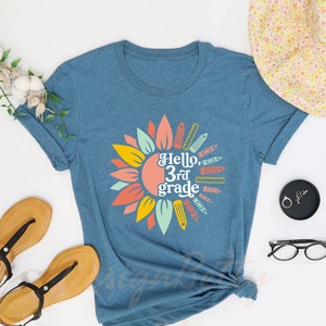 Hello 3rd Grade Shirt, Back To School Shirt, Third Grade Shirt, Gift For 3rd Grade Teacher, 3rd Grade Teacher Gifts, First Day Of School