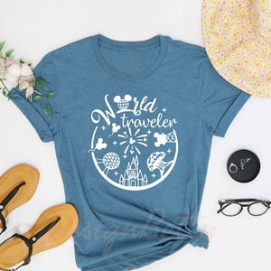 World Traveler Disney Shirt, World Traveler Epcot Shirt, Disney Epcot Shirt, Disneyland Shirt, Disney Family Shirts, Disney World Shirts