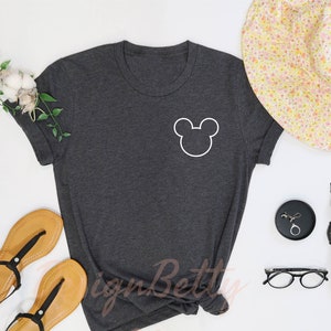 Pocket Size Mickey Shirt, Mickey Mouse Shirt, Pocket Size Disney Shirts, Disney Pocket Size Shirt, Cute Mickey Shirt, Mickey Head Shirt