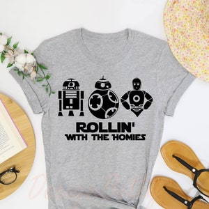 Rollin With The Homies T-Shirt, Star Wars Shirt, Disney Star Wars Shirt, Galaxy&#39;s Edge Shirt, Darth Vader Shirt, Star Wars Gift, Disney Kids